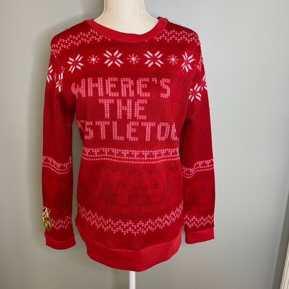 Mad Engine Where's the Mistletoe Sweatshirt, M - Picture 2 of 8